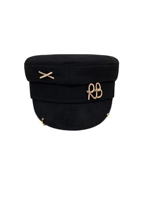 Piercing-inspired Baker Boy Cap RUSLAN BAGINSKIY | KPC033FW25WPRSTMRBBLK